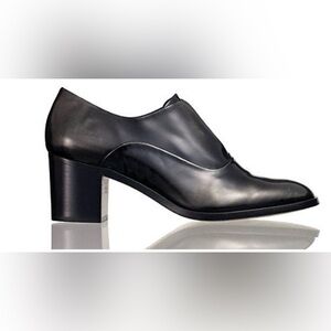 Reed Krakoff Runway Brushoff Leather Laceless Oxfords. Size 38